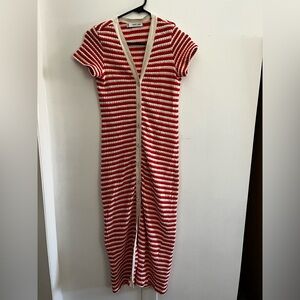 Mango striped sweater dress